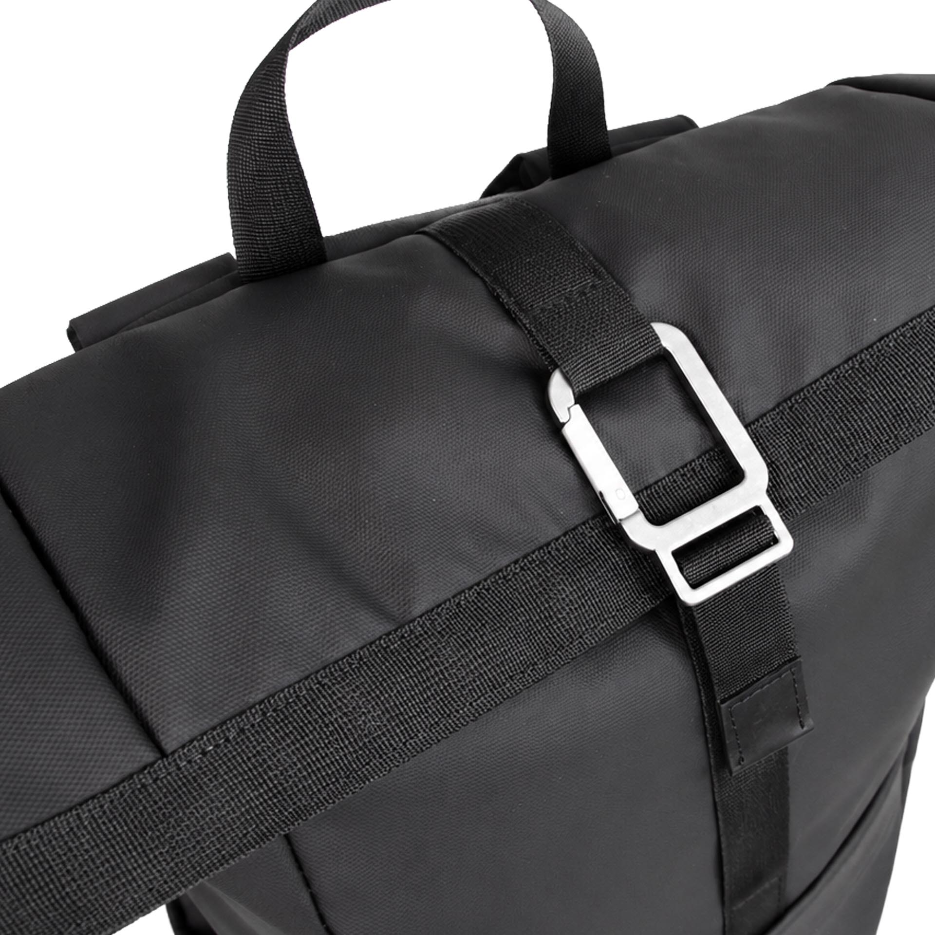 Rolltop Rucksack schwarz