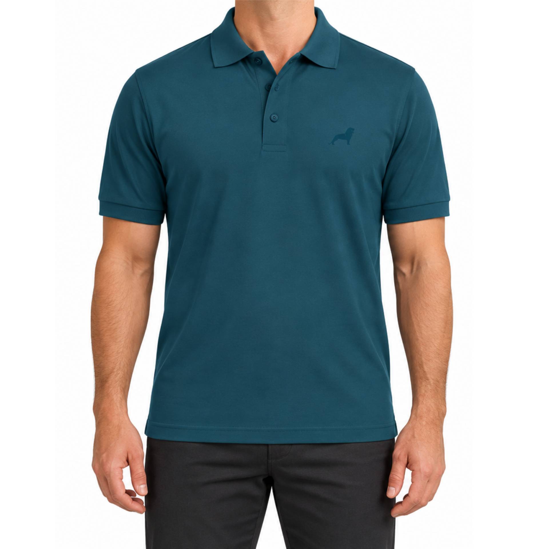 Poloshirt Herren blau