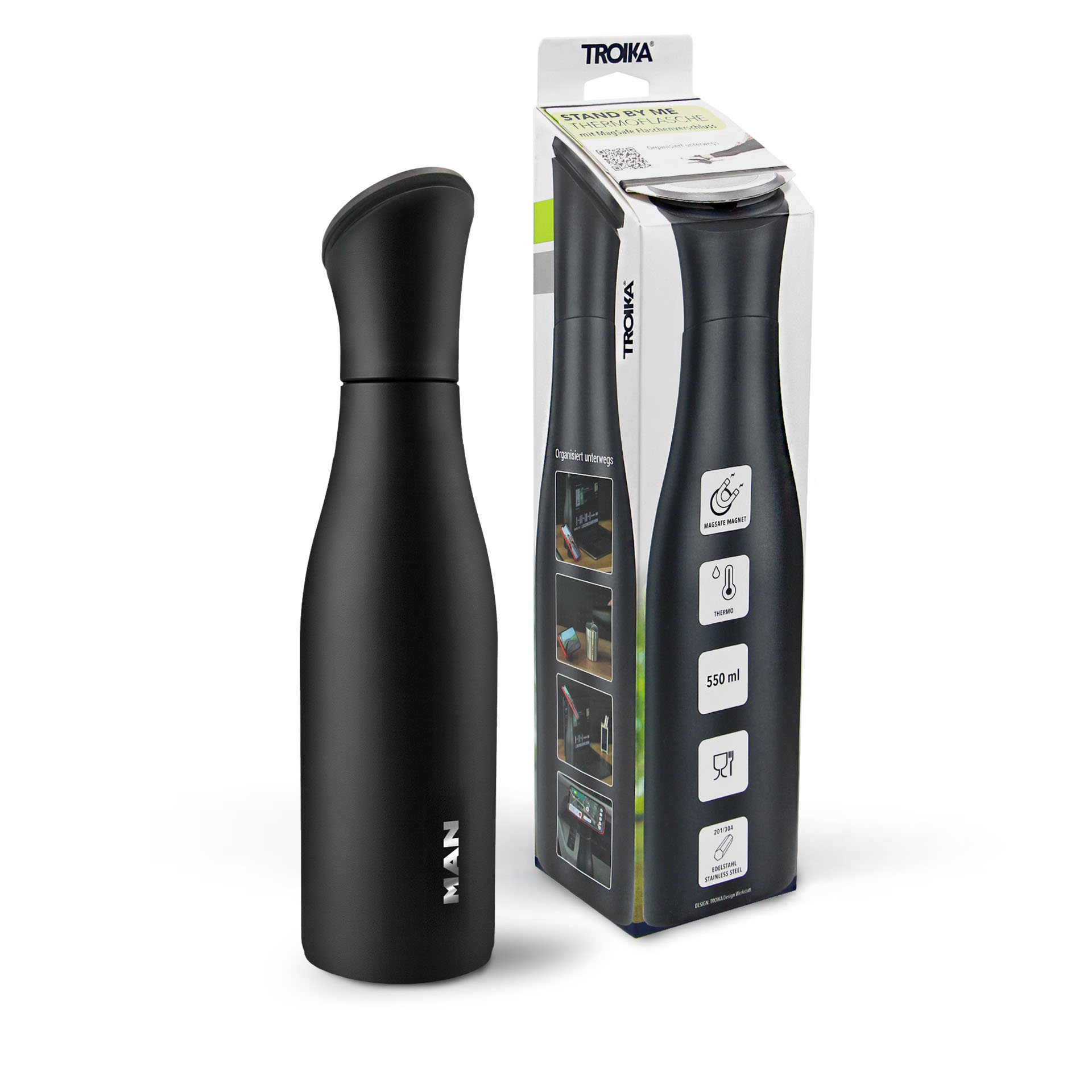 Thermoflasche mit MagSafe Halterung