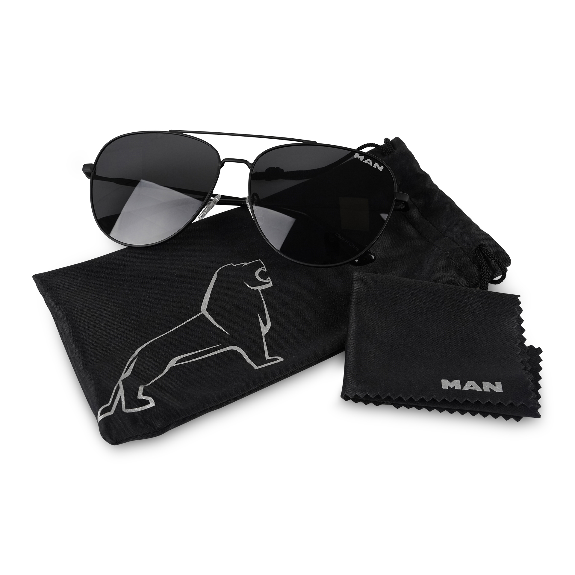 Pilotenbrille Sonnenbrille UV 400 schwarz