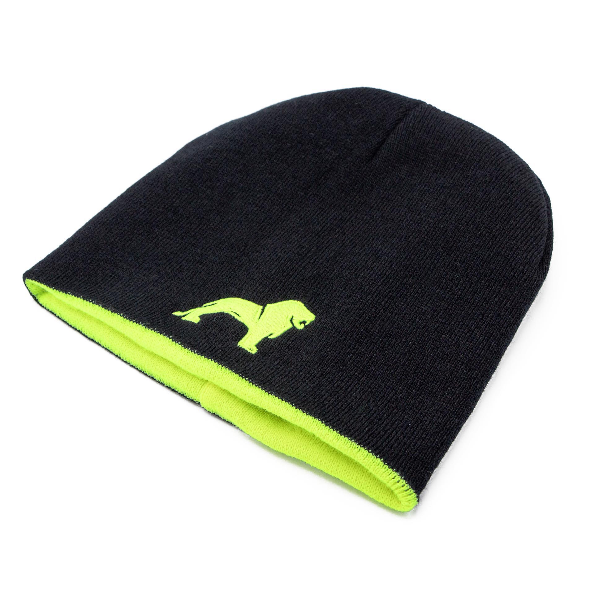 Wende-Strickmütze Sicherheit