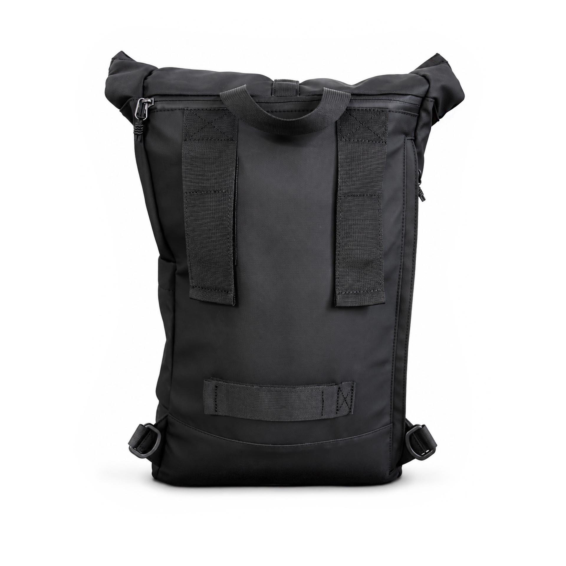 Rolltop Rucksack schwarz