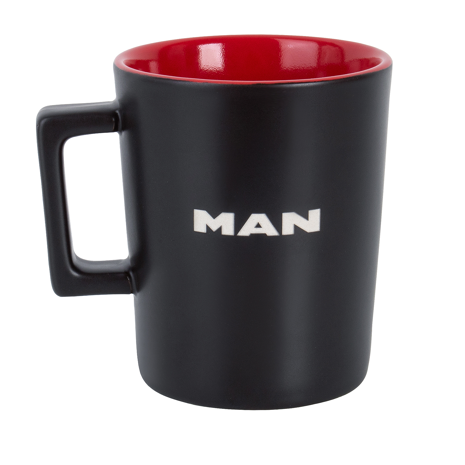 Tasse schwarz rot