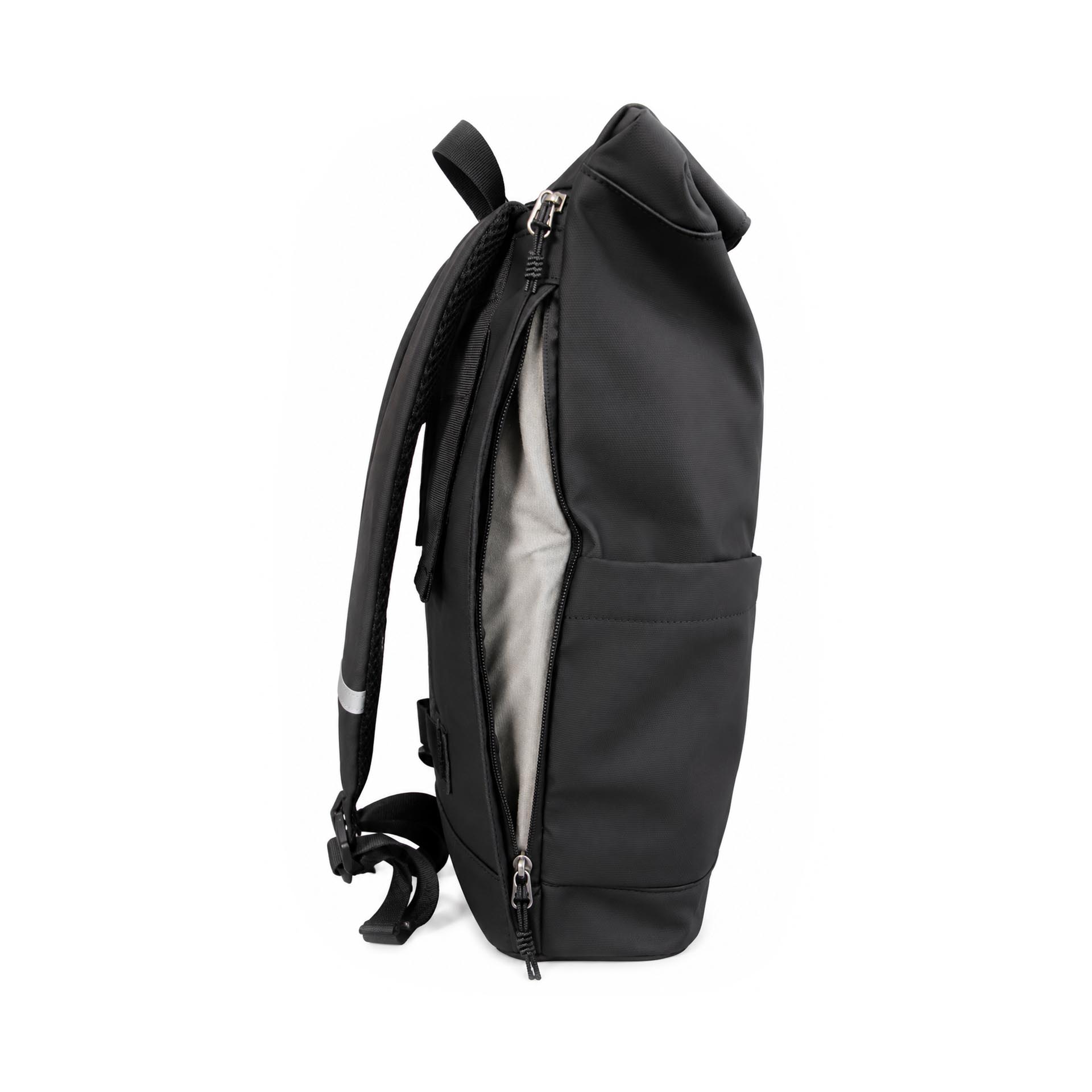 Rolltop Rucksack schwarz