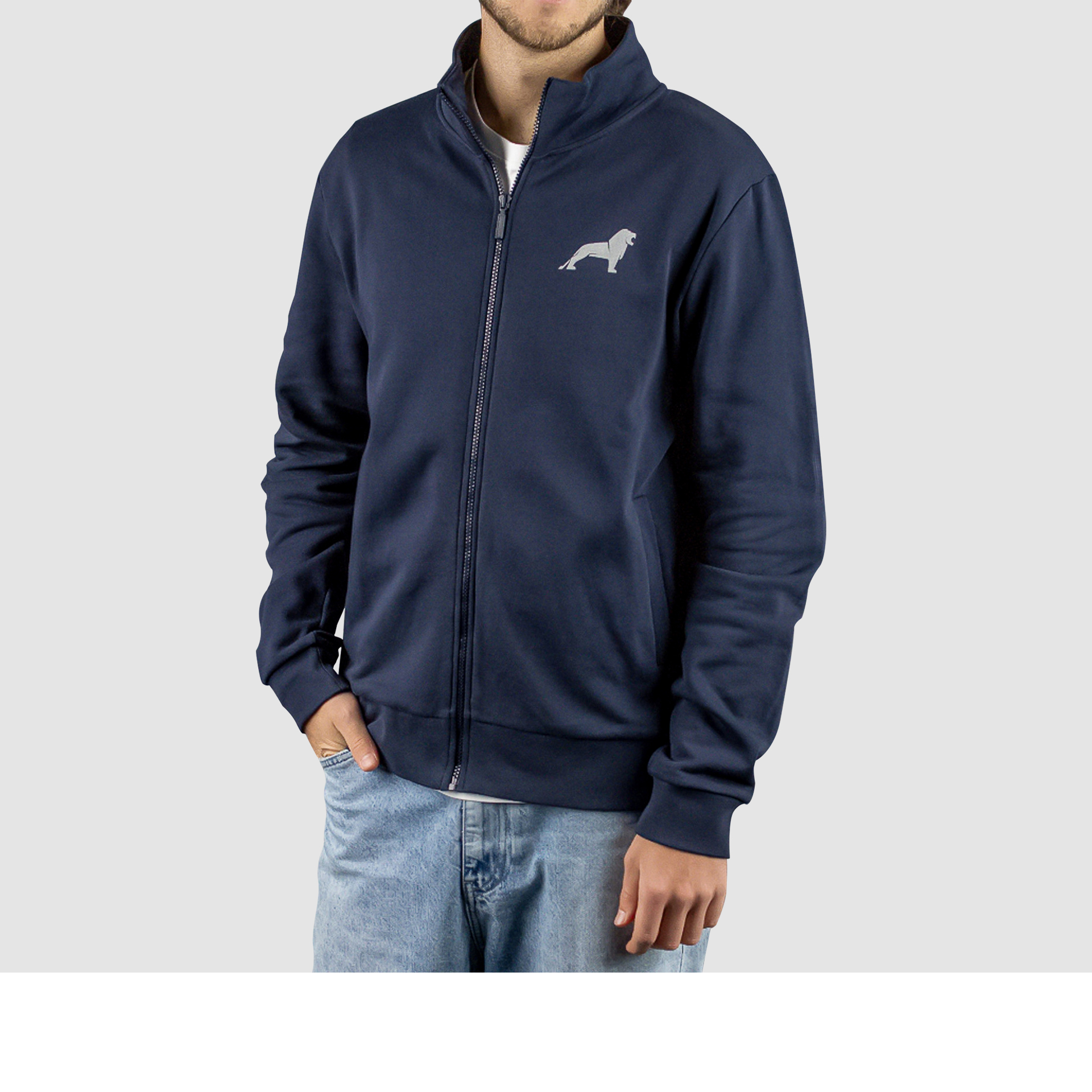 Sweatjacke Unisex blau