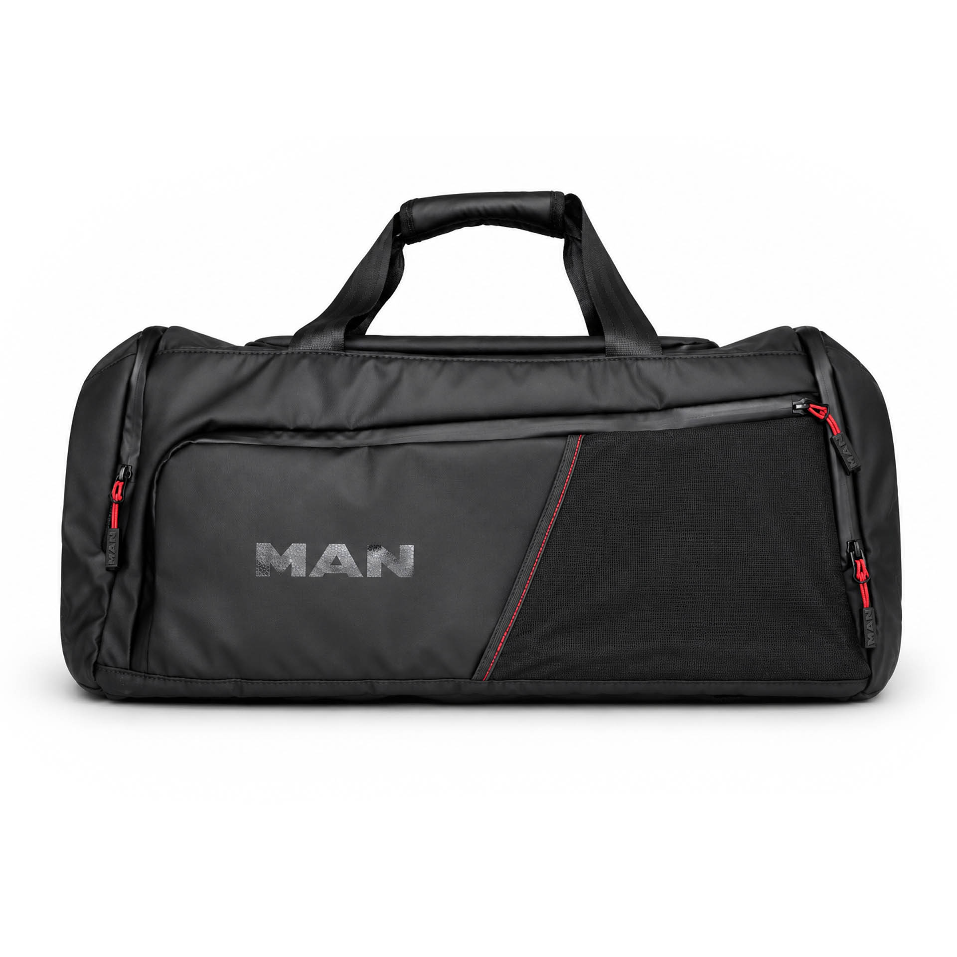 Sports bag with backpack function, black