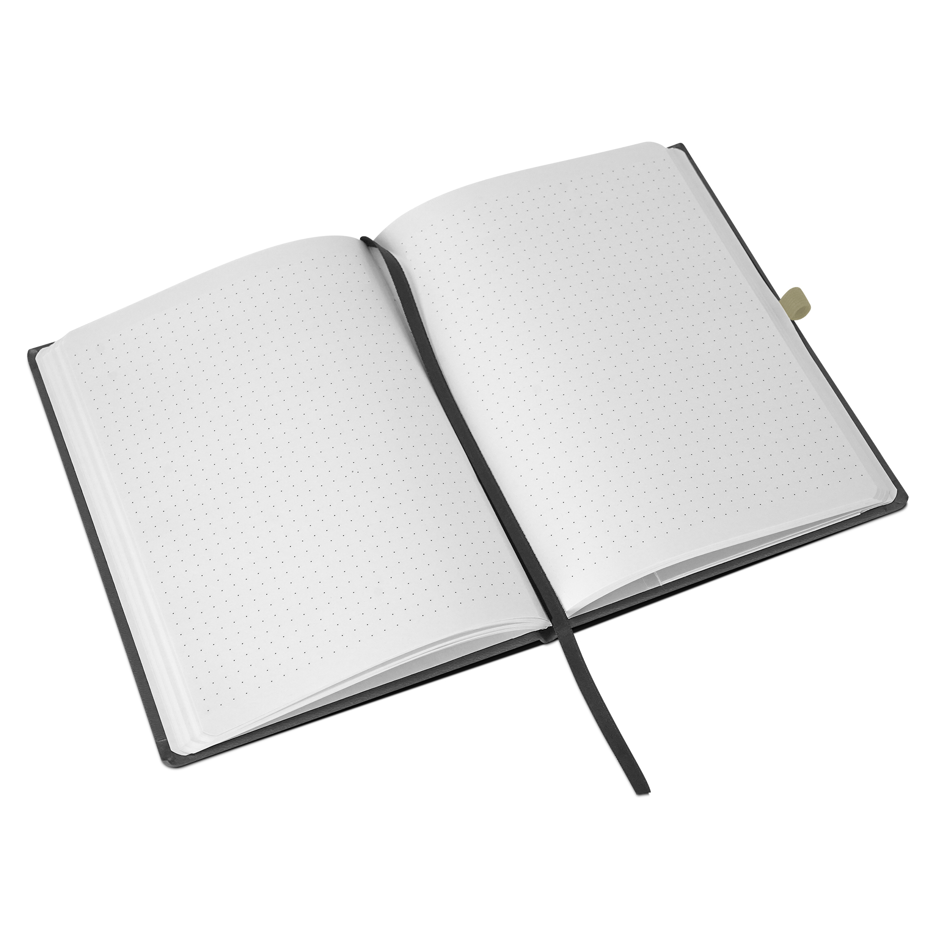 Notizbuch A5 anthrazit/beige