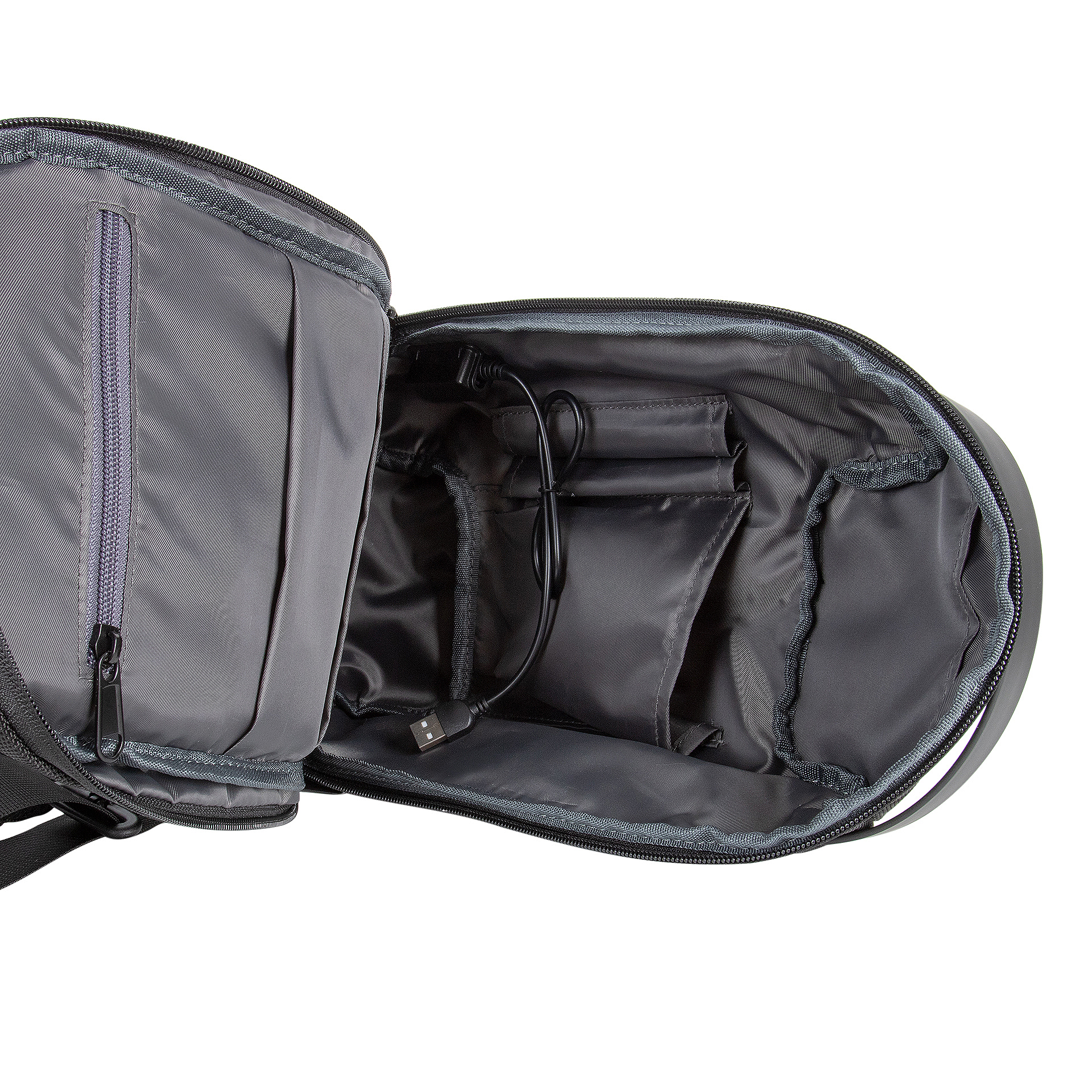 Schultertasche Crossbody mit Schloss schwarz