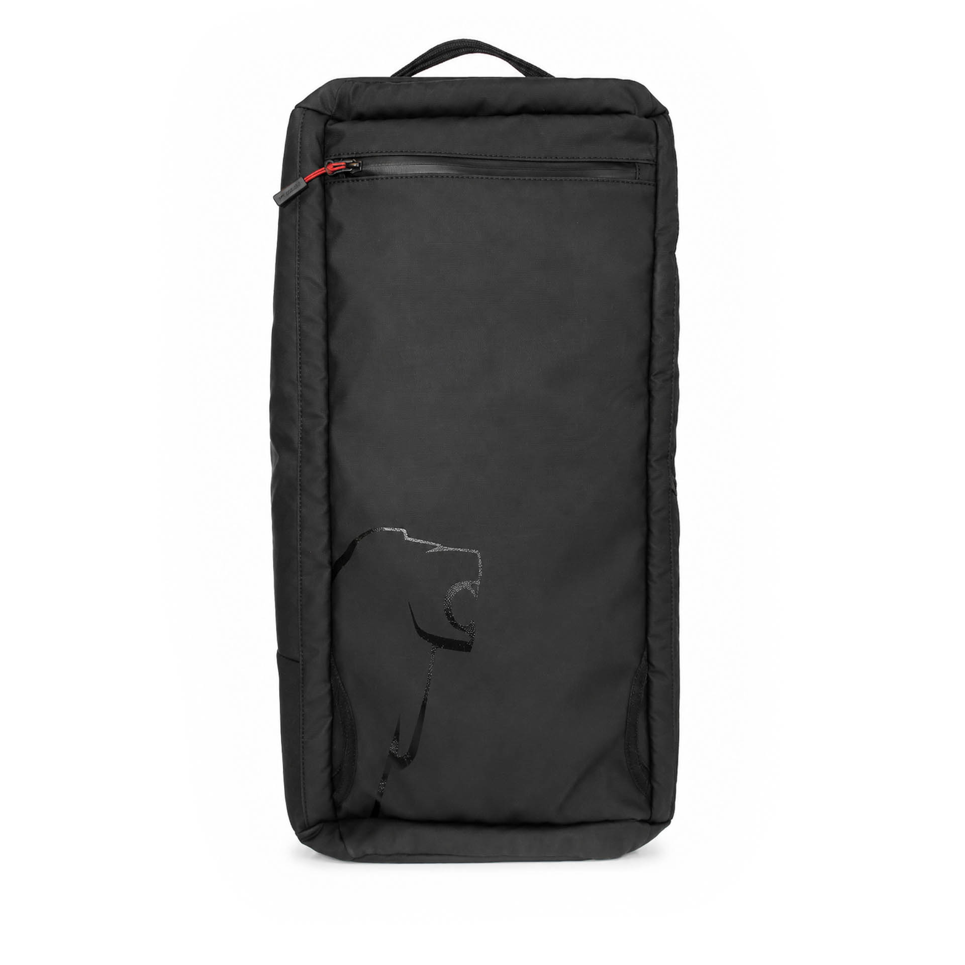 Sports bag with backpack function, black